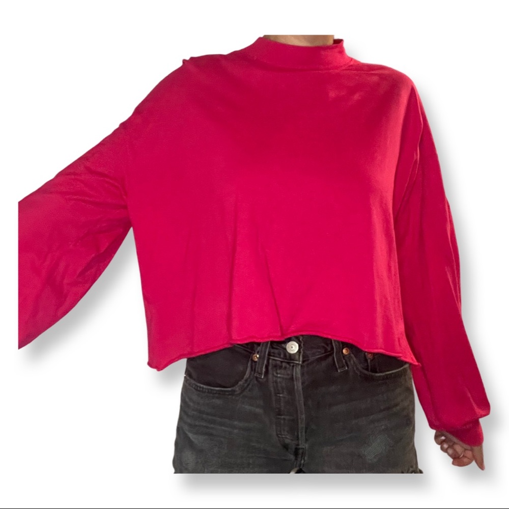 Pacsun pink mock neck
